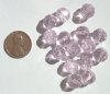 15 10mm Machine Cut Crystal Rose Pink